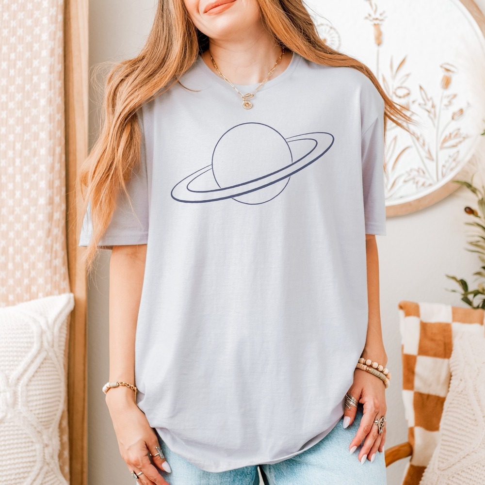 Ringed Planet with Orbital Band Classic Tee